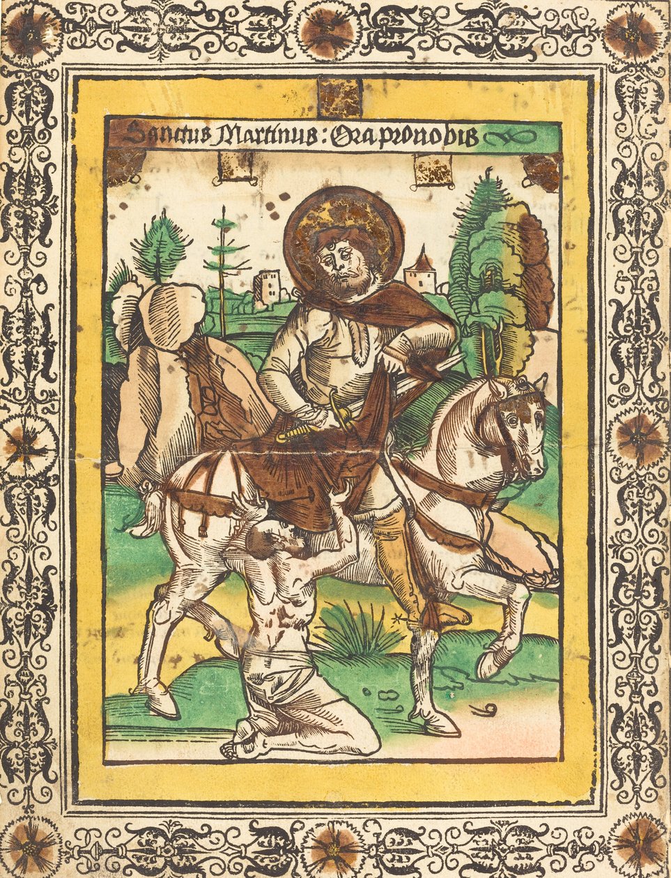 Aziz Martin ve Dilenci, c. 1490. by Unbekannt