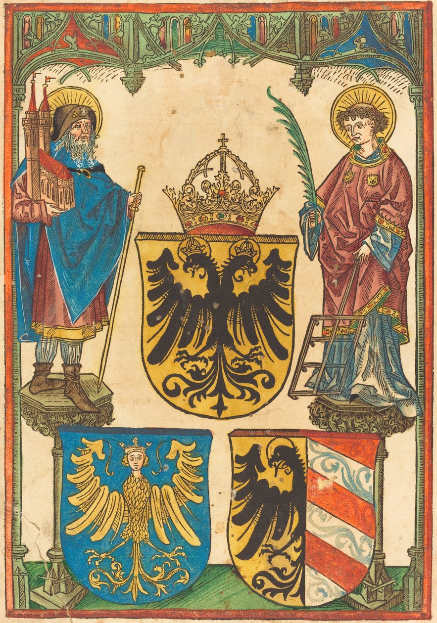 Aziz Sebaldus ve Aziz Lawrence, c. 1480. by Unbekannt