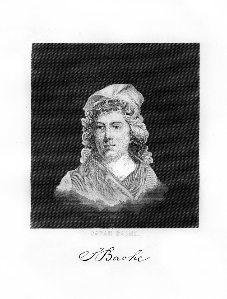 Sarah Franklin Bache, Amerikan devrimci savaş vatanseveri, 1872 by Unbekannt