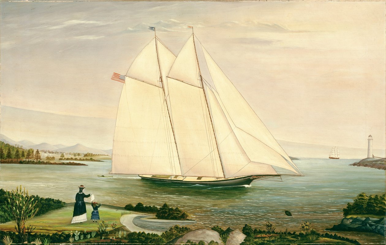 Schooner, 19. yüzyıl. by Unbekannt