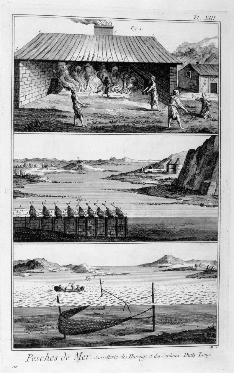 Deniz balıkçılığı, ringa balığı ve sardalye, 1751-1777 by Unbekannt