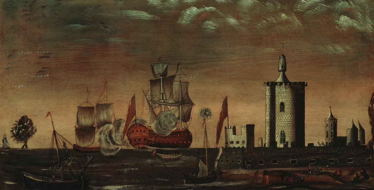 Deniz Manzarası Fantezi, 1770-1800. by Unbekannt