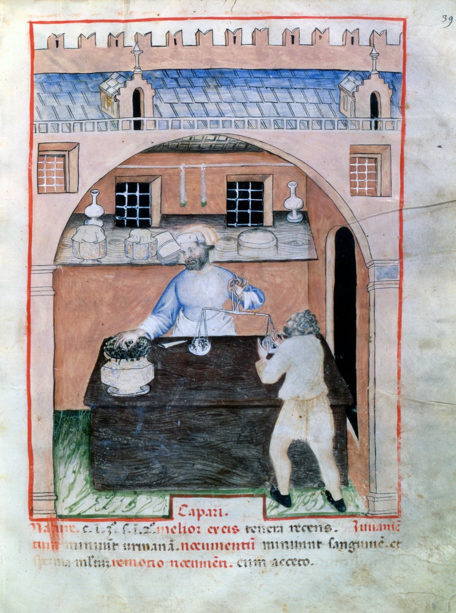 Kapari satıcısı, 1390-1400 by Unbekannt