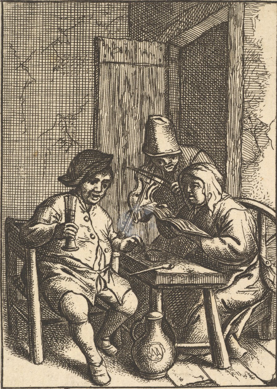 Şarkı Söyleyen Çift ve Keman, 1610-85. by Unbekannt