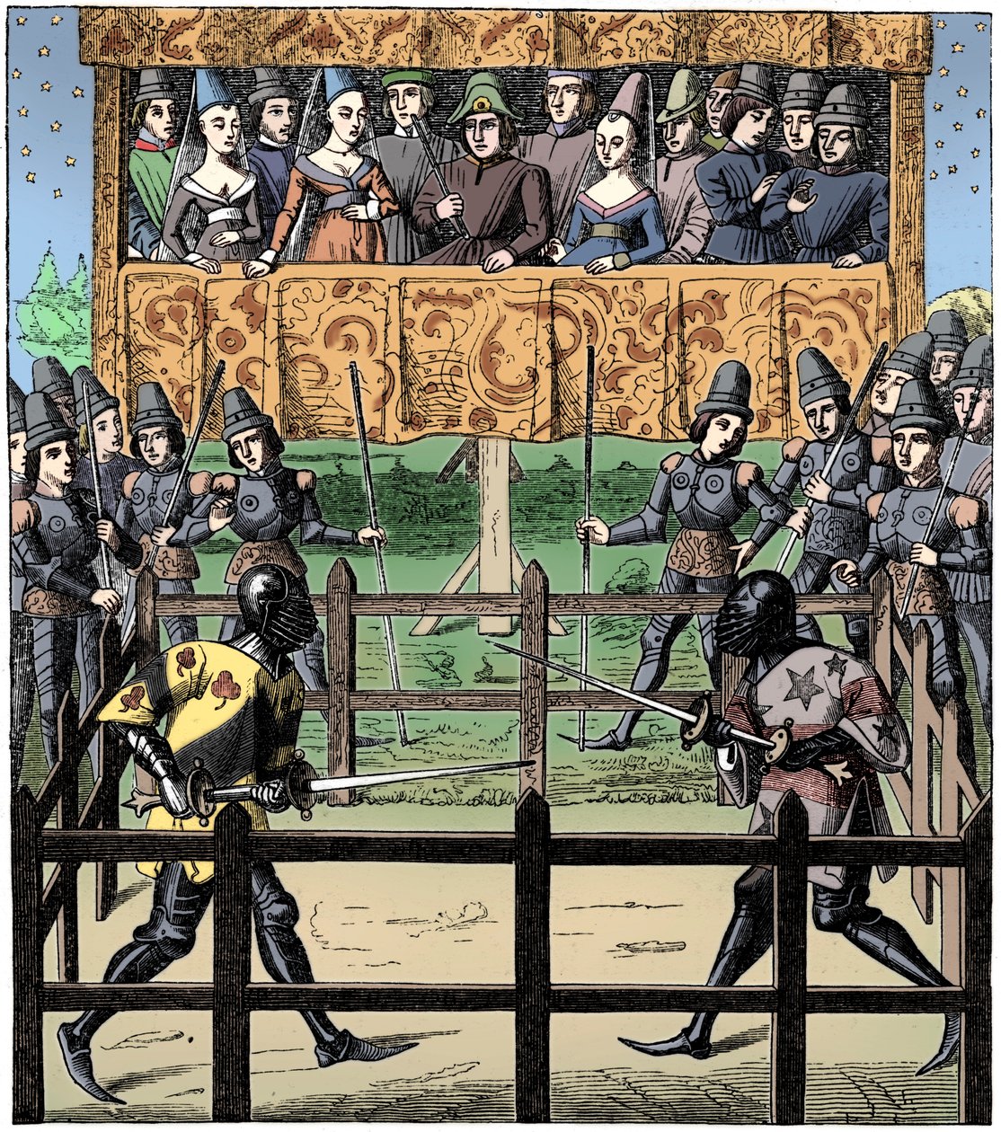 Teke tek dövüş, 15. yüzyıl 1849 by Unbekannt
