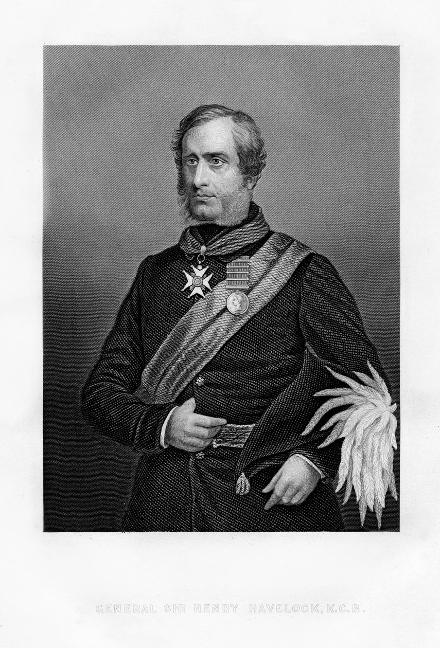 Sir Henry Havelock, İngiliz general, 19. yüzyıl by Unbekannt
