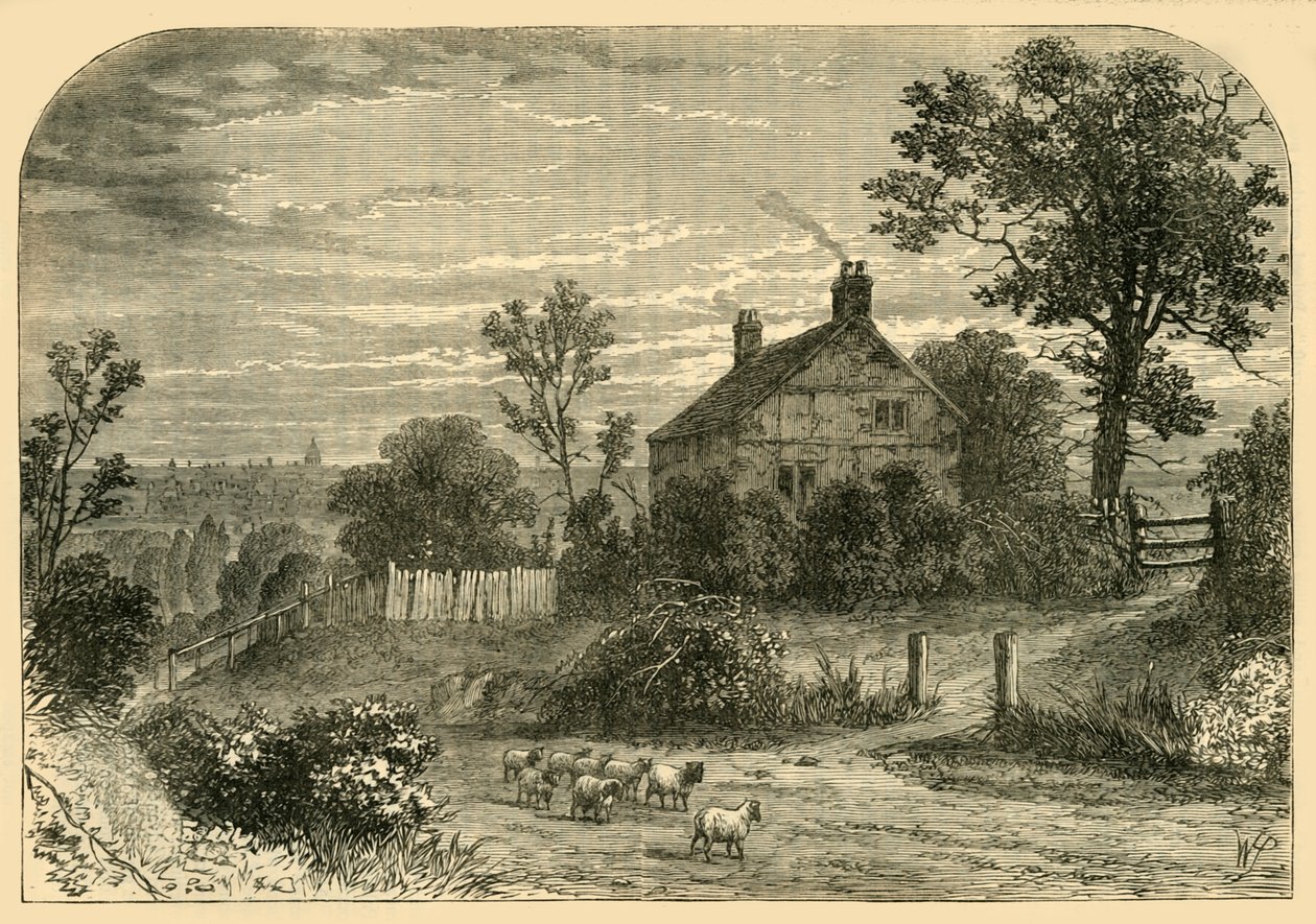 Sir Richard Steeles Evi, Haverstock Tepesi, c1876. by Unbekannt