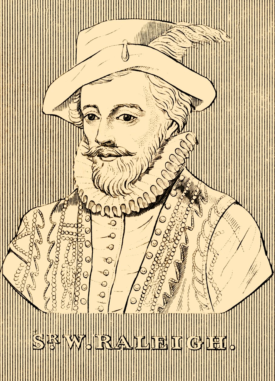 Sir W. Raleigh, c1552-1618, 1830. by Unbekannt