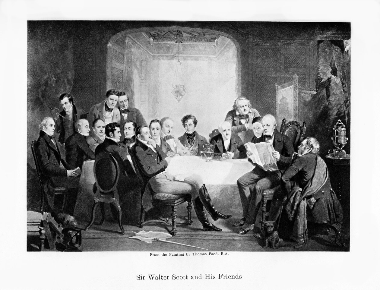 Sir Walter Scott ve arkadaşları, c1849 by Unbekannt