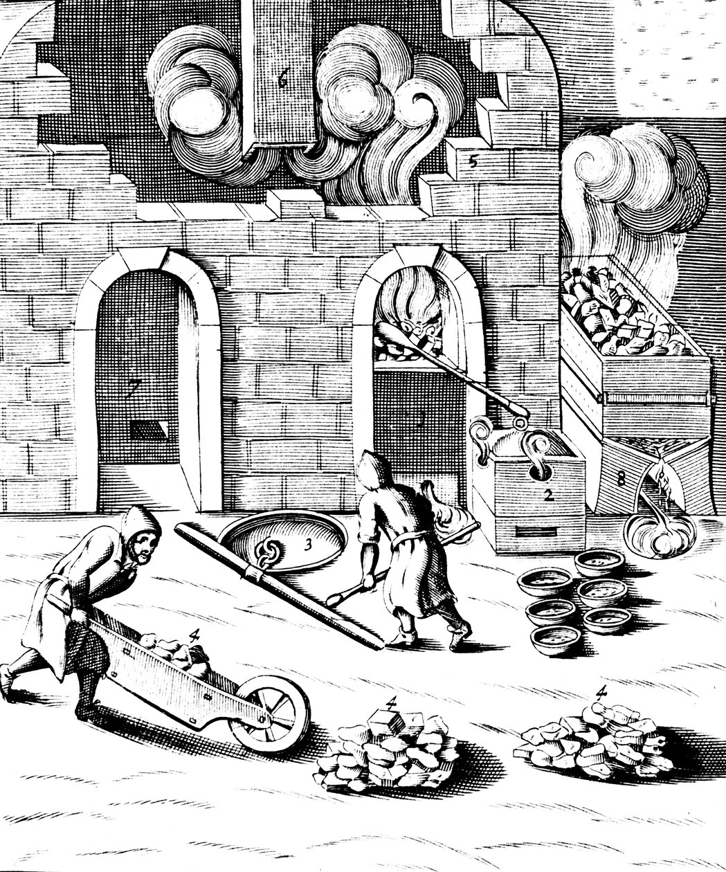 Bakırın eritilmesi, 1683 by Unbekannt