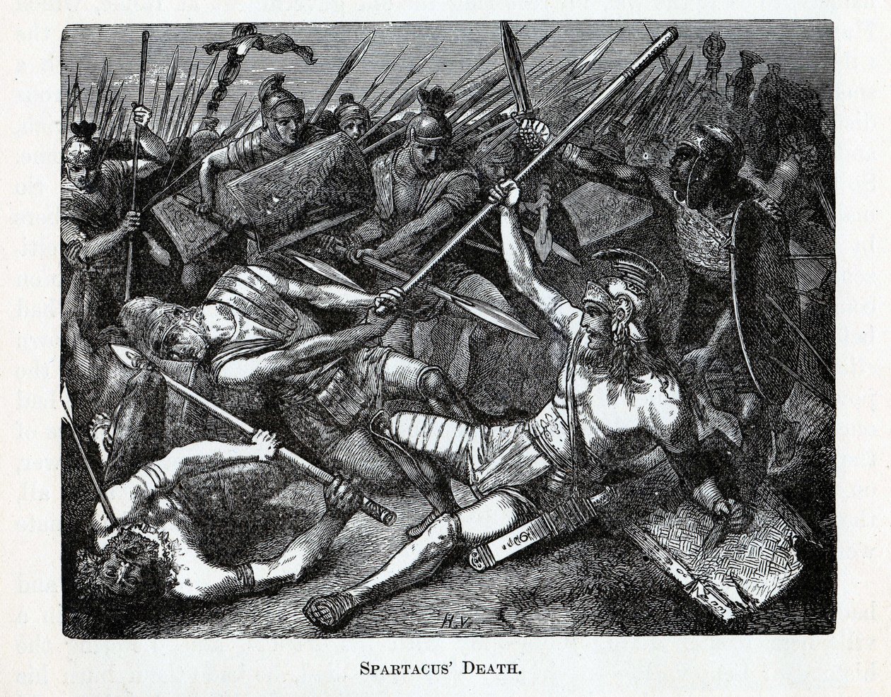 Spartaküs Ölümü, 1882 by Unbekannt