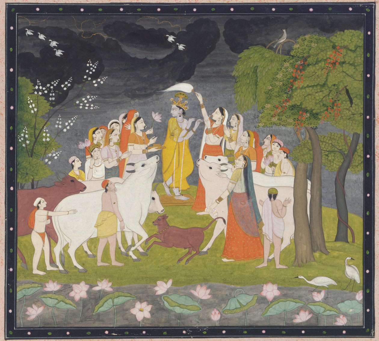 Flütlü Sri Krişna, yak. 1790-1800. by Unbekannt