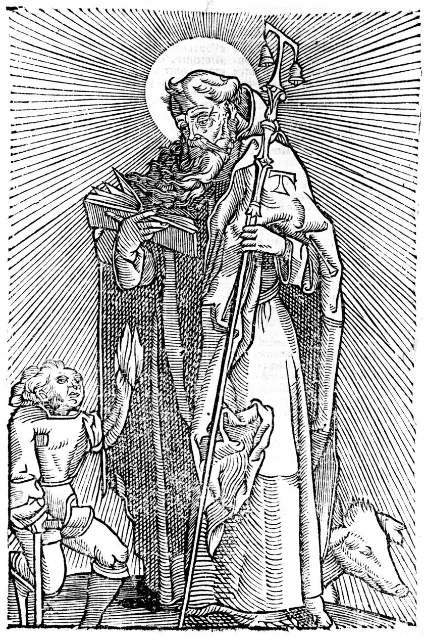 St Anthony the Great, Mısır estetiği by Unbekannt