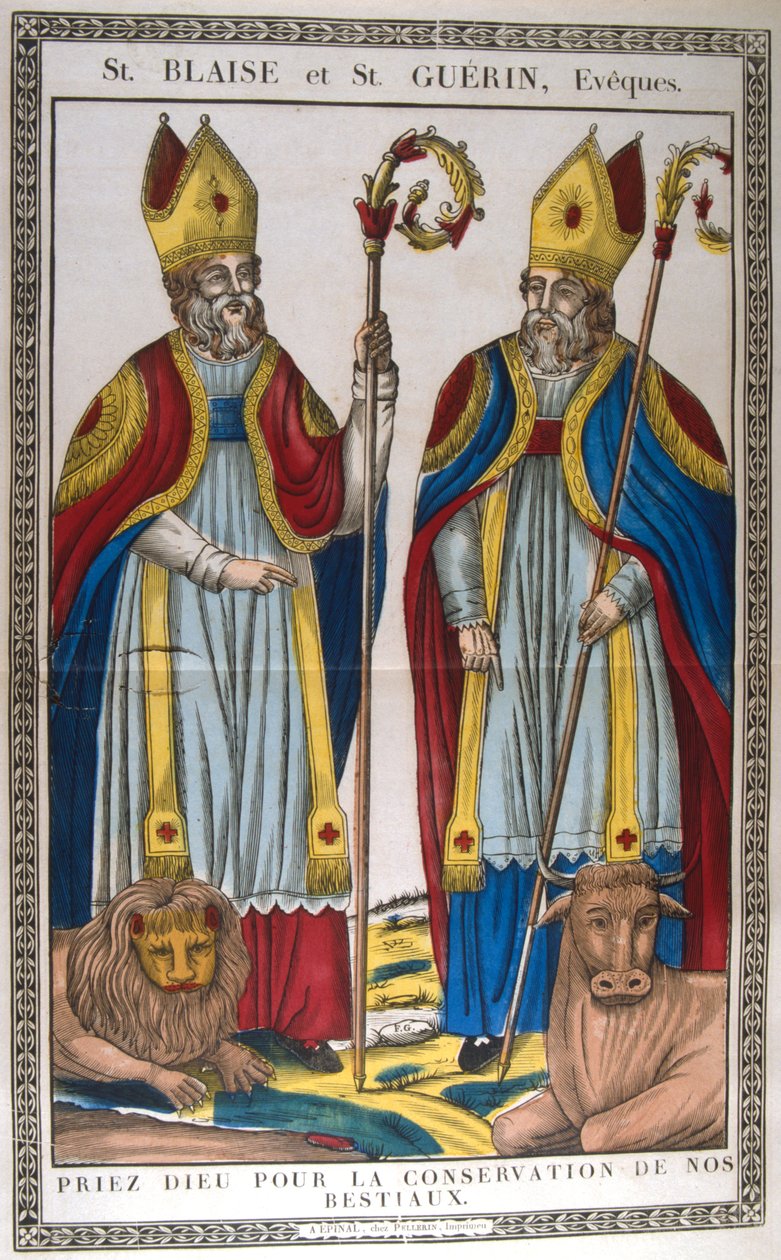 Aziz Blaise ve Aziz Guerin, 19. yüzyıl by Unbekannt