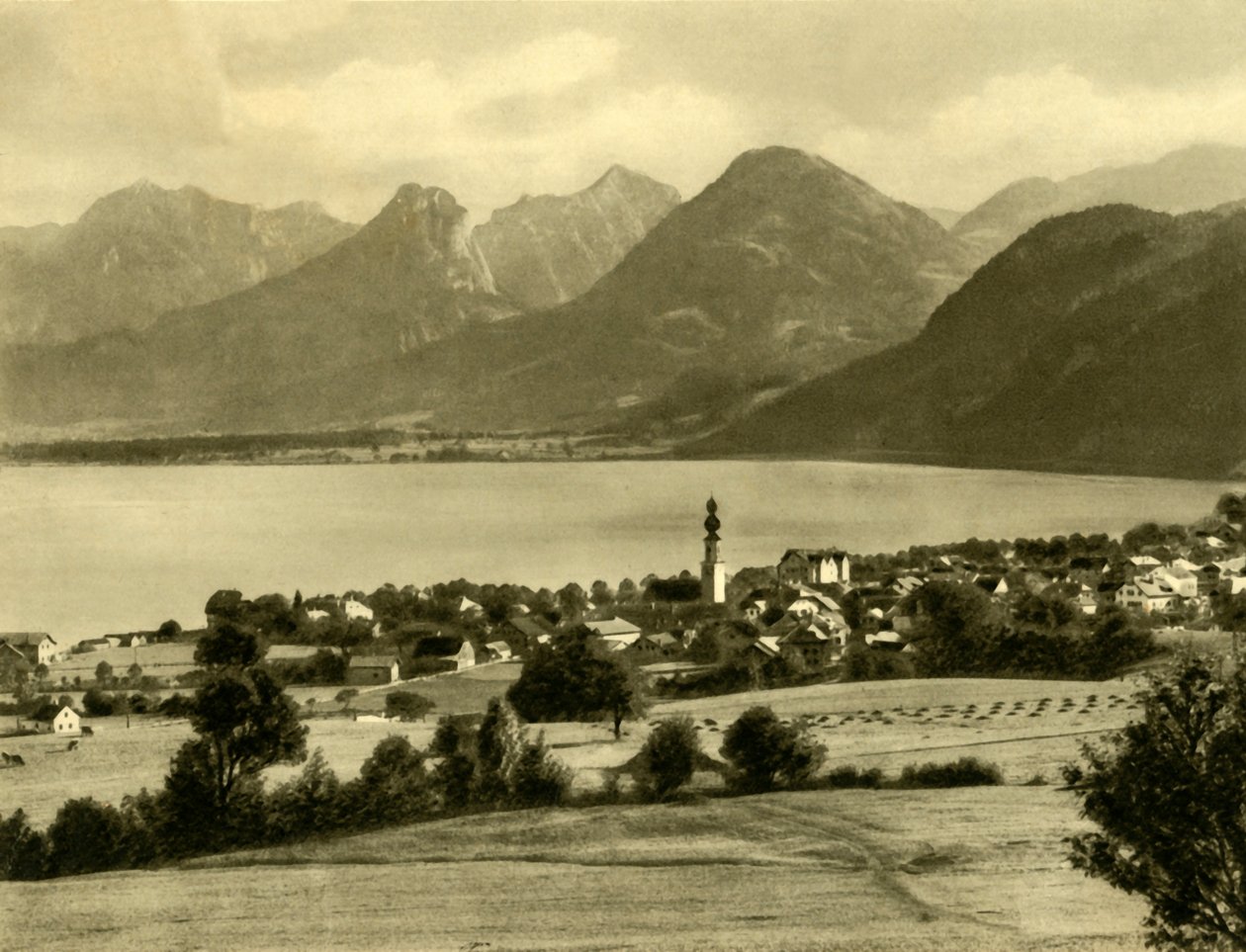 St Gilgen, Wolfgang Gölü, Avusturya, c1935. by Unbekannt