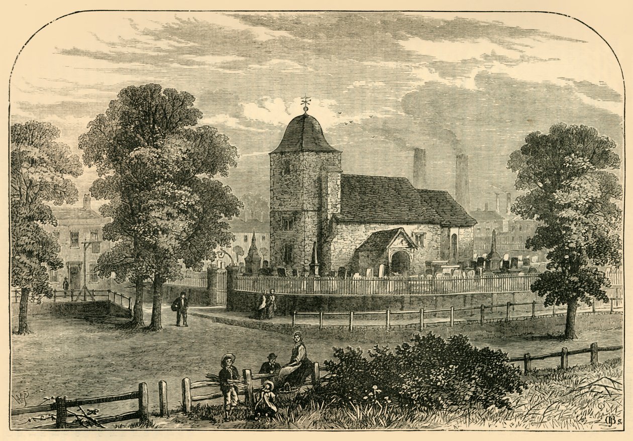 St. Pancras Kilisesi, 1820, c1876. by Unbekannt