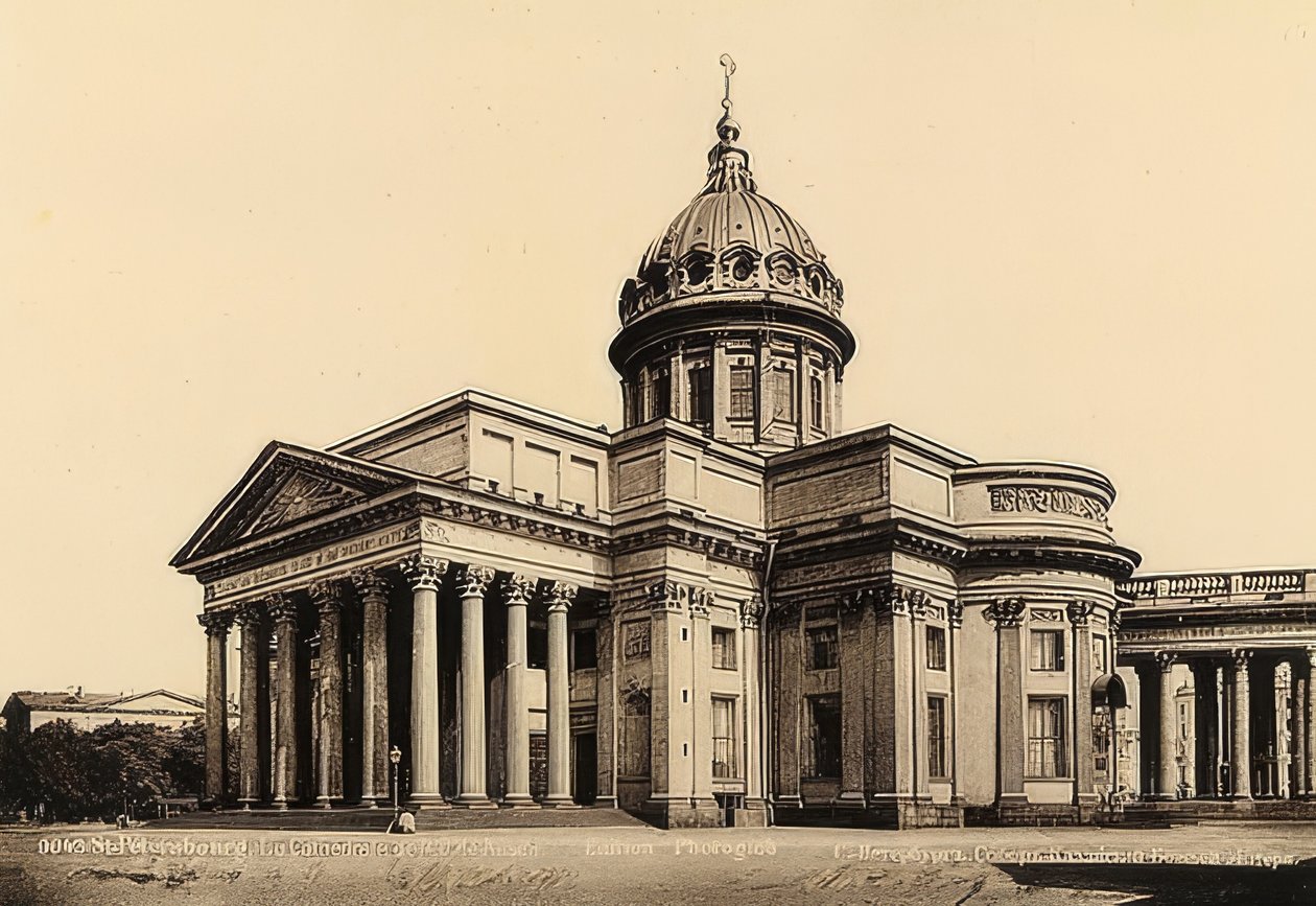 Petersburg / Rusya. Kazan Katedrali. 1900 civarında by Unbekannt