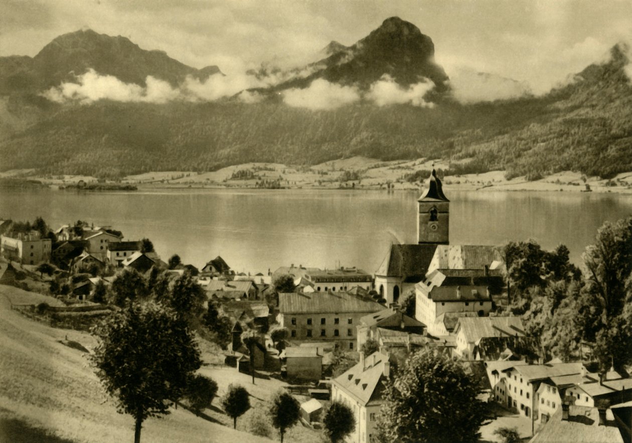 St Wolfgang im Salzkammergut, Yukarı Avusturya, c1935. by Unbekannt