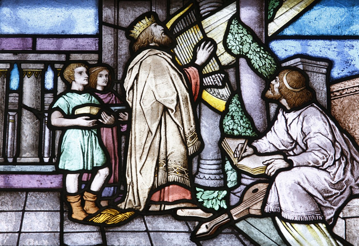 Vitray : David ve Saul, Budapeşte, Hongrie by Unbekannt