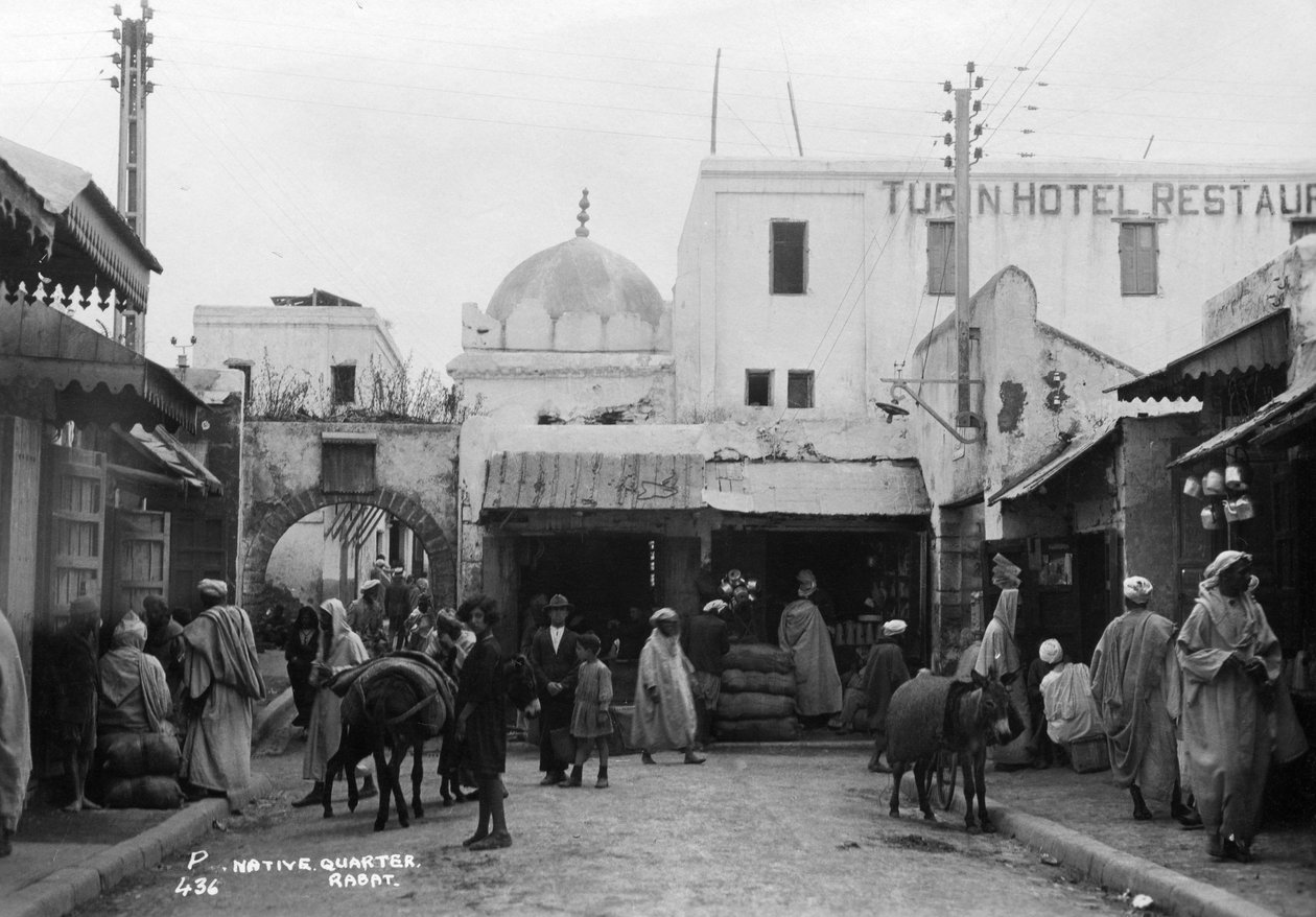 Sokak sahnesi, Rabat, Fas, c1920s-c1930s by Unbekannt