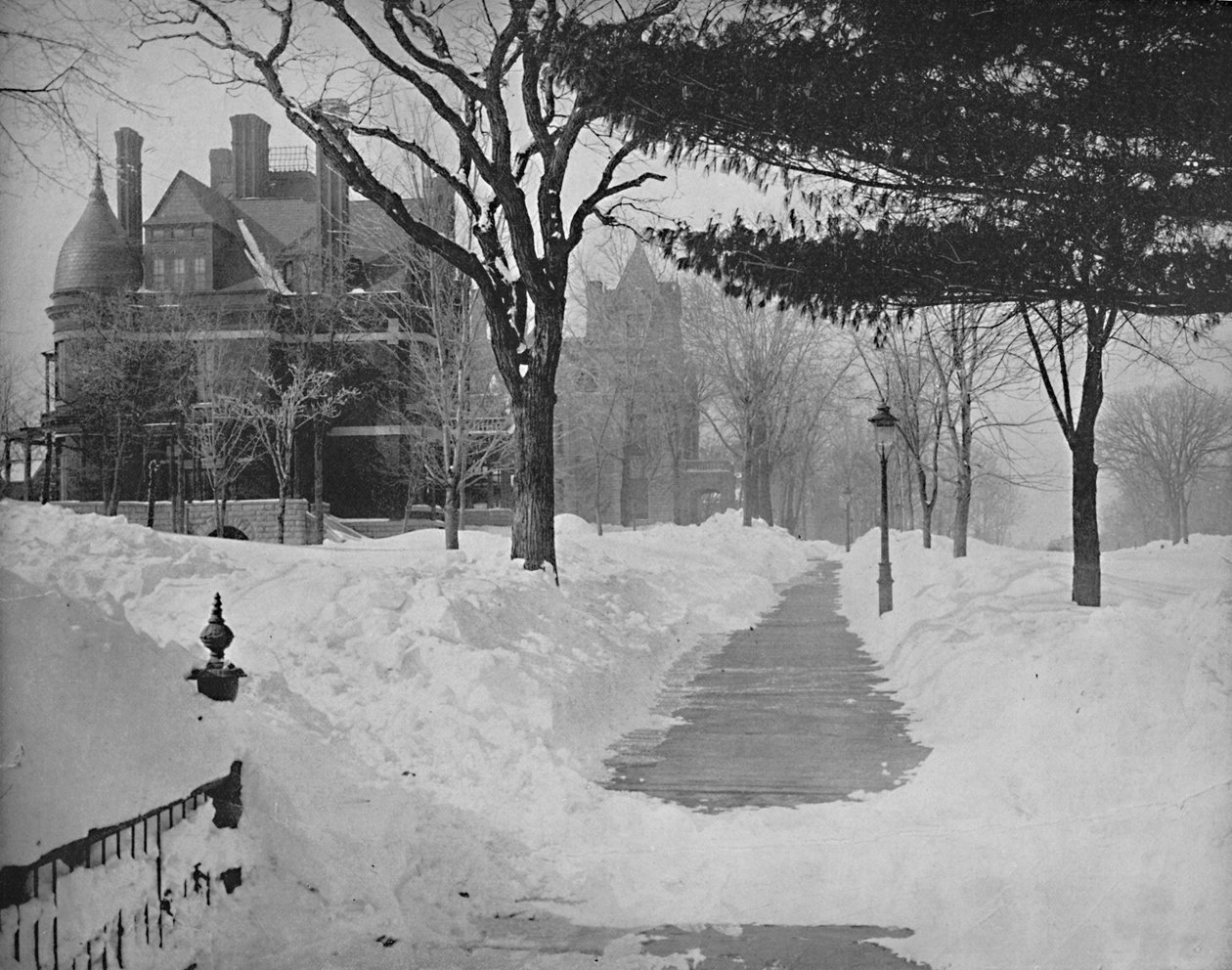 Kışın Zirve Caddesi, St. Paul, Minnesota, c1897. by Unbekannt