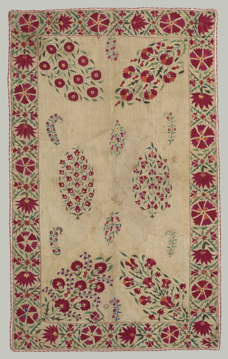 Suzani:divan örtüsü, 1700