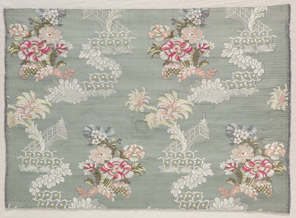 Tafta, Brocaded, c. 1750. by Unbekannt