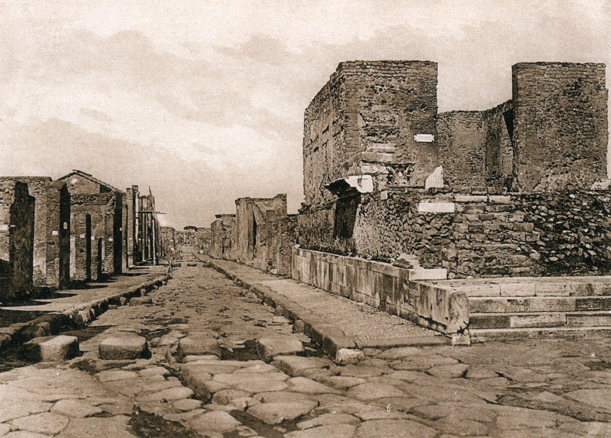 Fortuna Tapınağı, Pompeii, İtalya, c1900