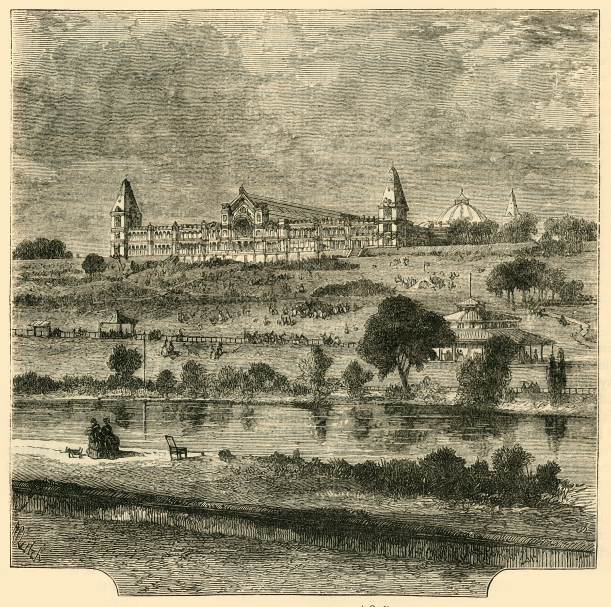Alexandra Sarayı 1876, c1876. by Unbekannt