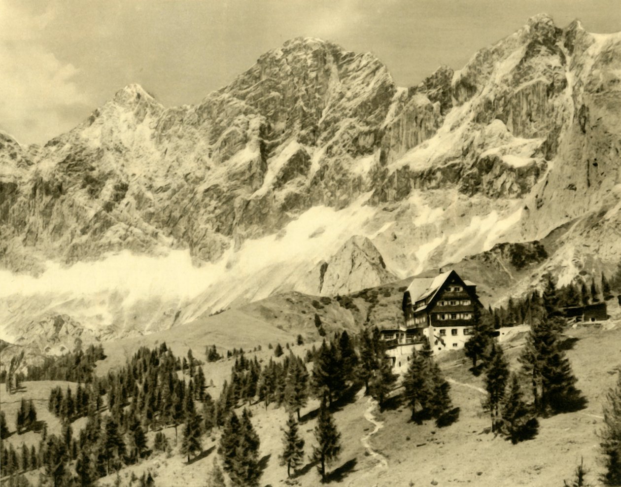 Avusturyahütte ve Dachstein, Styria, Avusturya, c1935. by Unbekannt