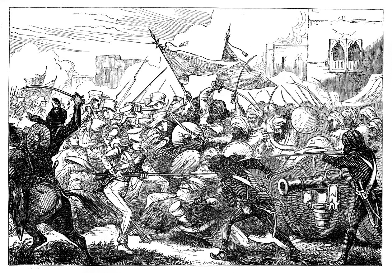 Gujerat Savaşı, 19. yüzyıl by Unbekannt
