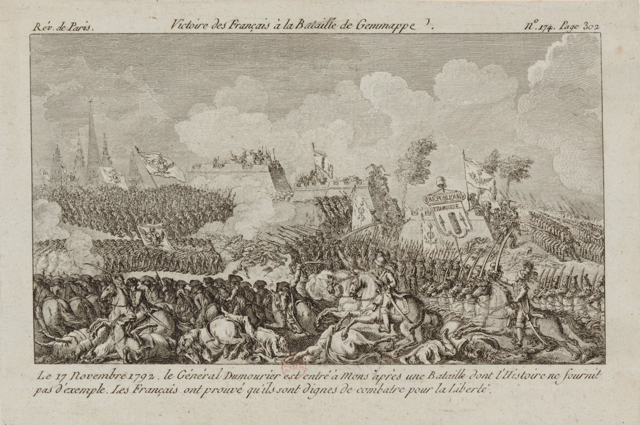 Jemappes Savaşı, 1792. by Unbekannt