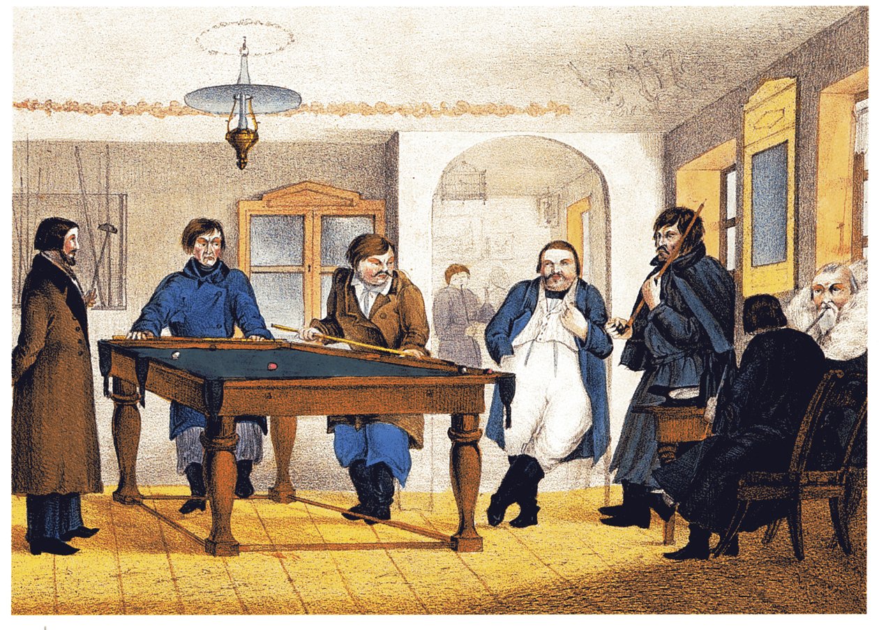 Bilardo Salonu, 19. Yüzyıl Başı. by Unbekannt