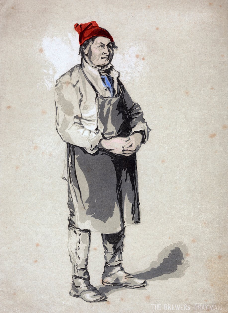 Brewers Drayman, 19. yüzyıl by Unbekannt