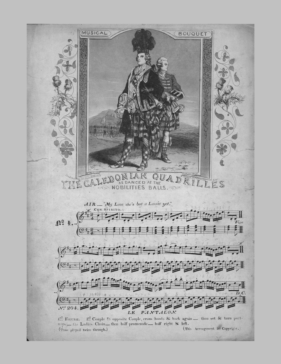 Caledonian Quadrilles, notalar, c1870. by Unbekannt