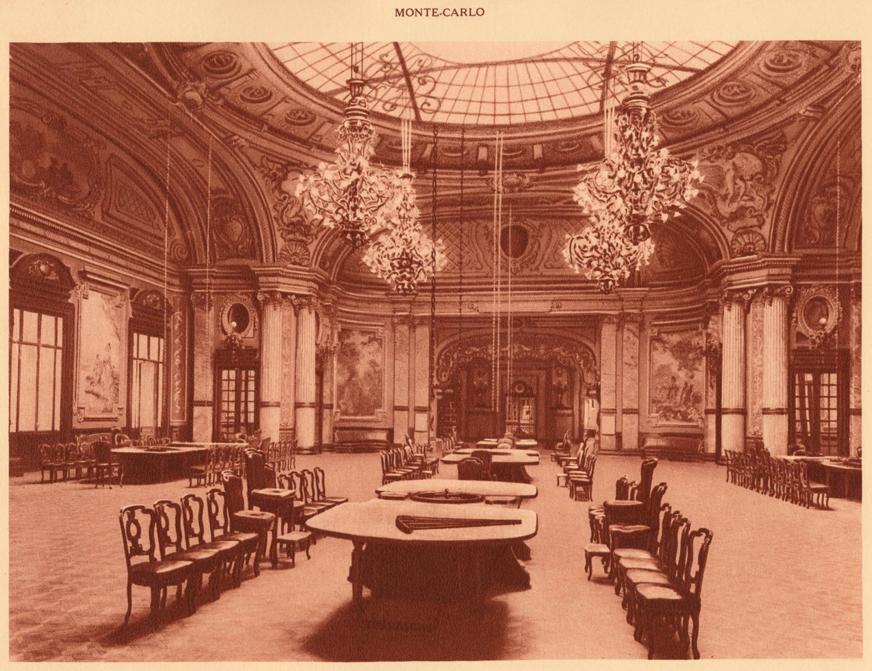 Kumarhane. - Schmits salonu, Monte Carlo, 1930. by Unbekannt
