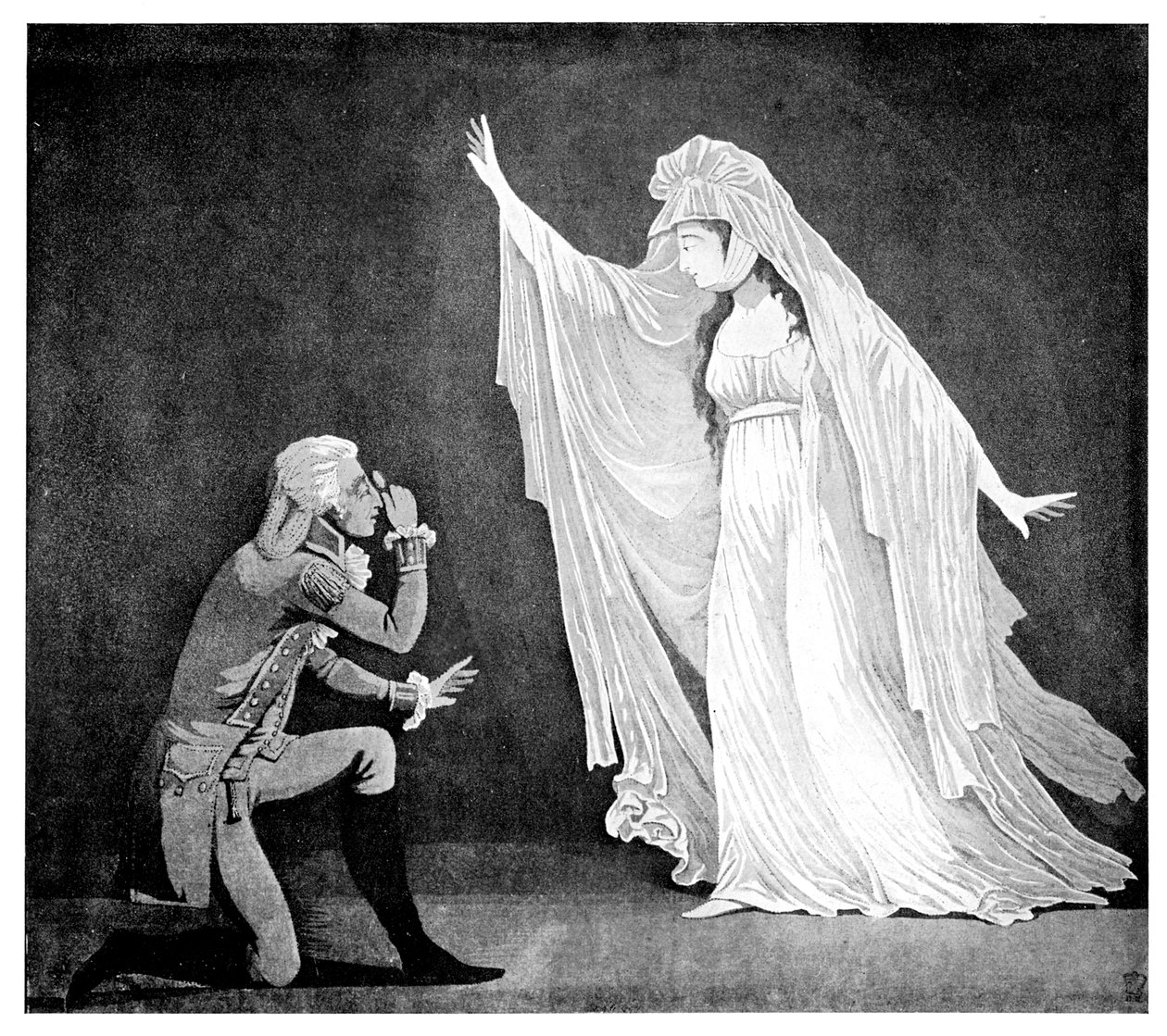 Castle Spectre ve en eski hayranı, 1793 by Unbekannt