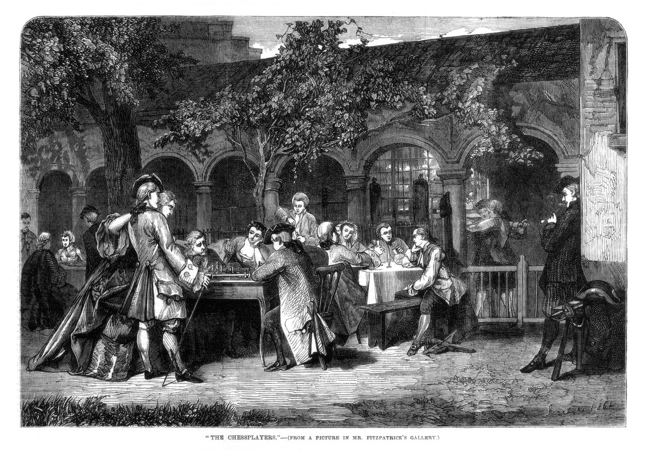 Satranç Oyuncuları, 1864 by Unbekannt
