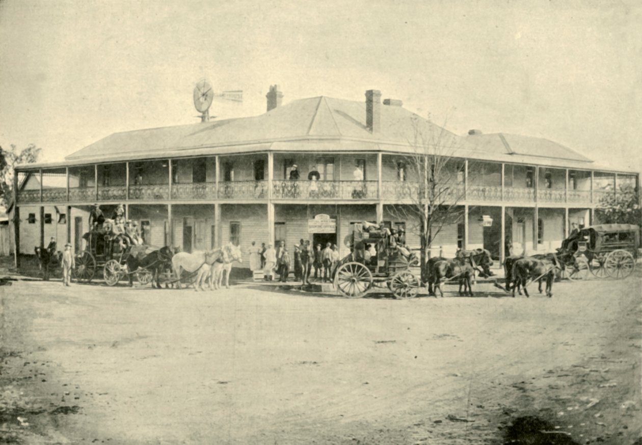 Club House Oteli, Narrabri, 1901. by Unbekannt