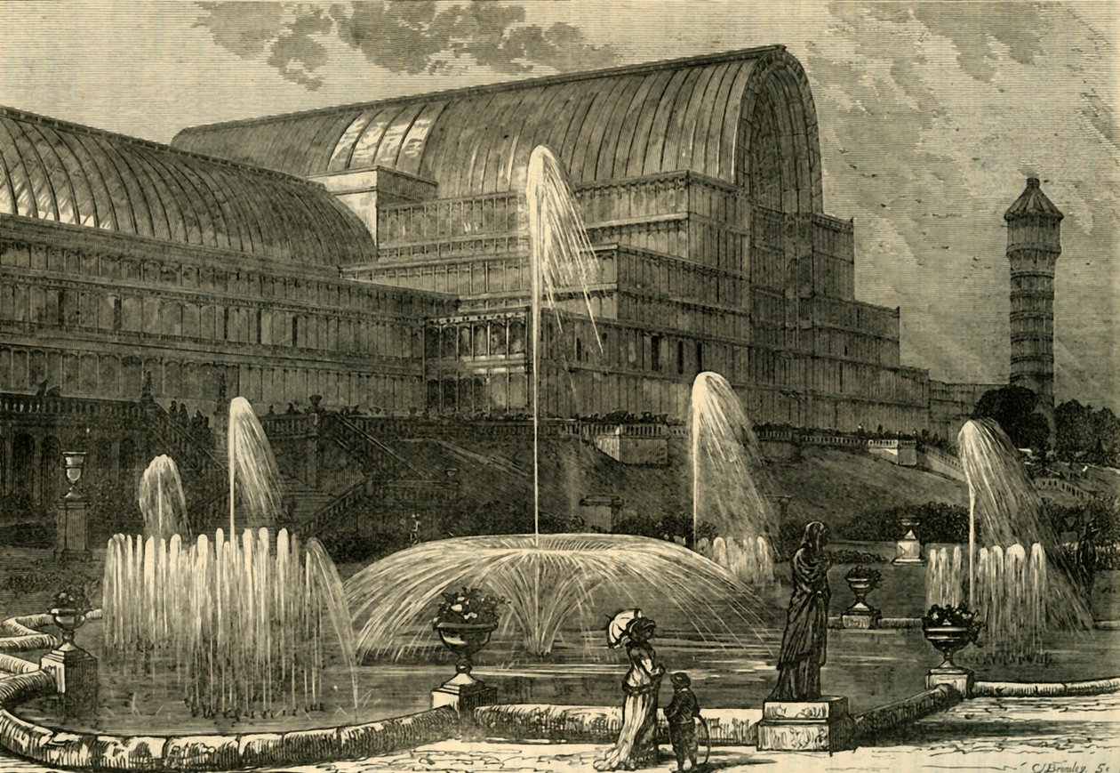 Güneyden Kristal Saray, c1878. by Unbekannt