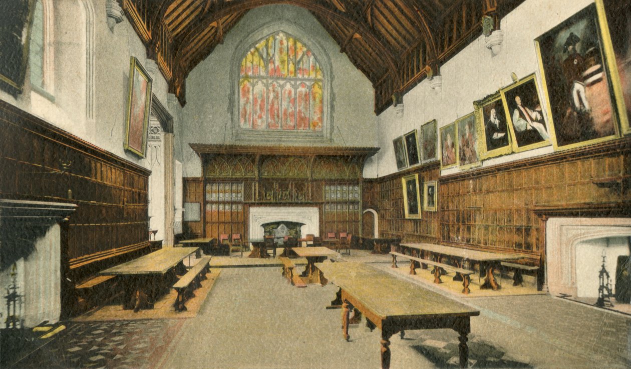 Yemek Odası, Eton Koleji, 1910. by Unbekannt