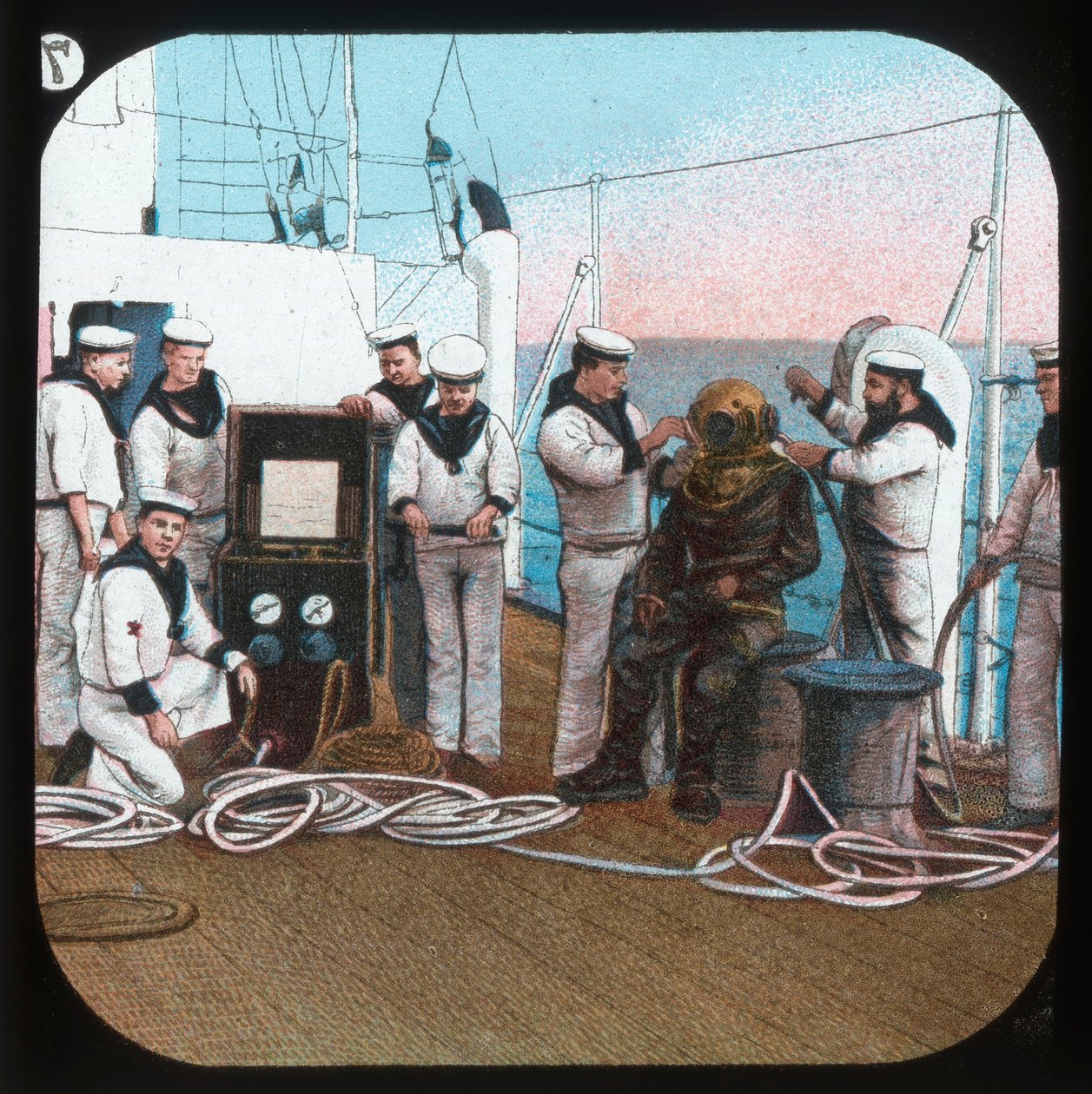 Dalgıç -- H.M.S. Blake, c1900. by Unbekannt