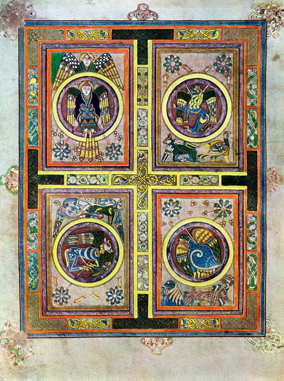 Evanjelik Semboller, MS 800, 20. yüzyıl by Unbekannt