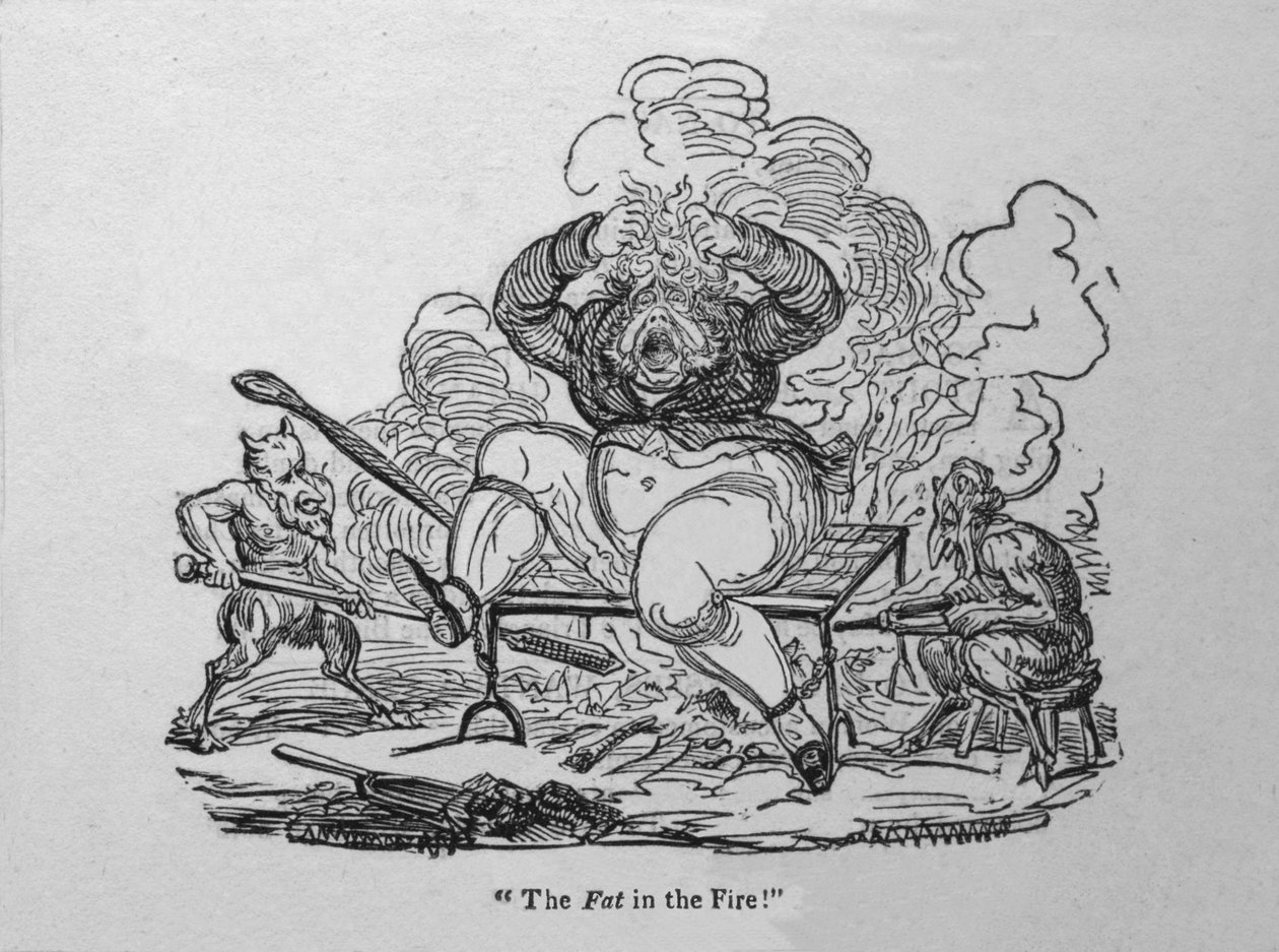 Ateşteki Yağ!, c1820. by Unbekannt