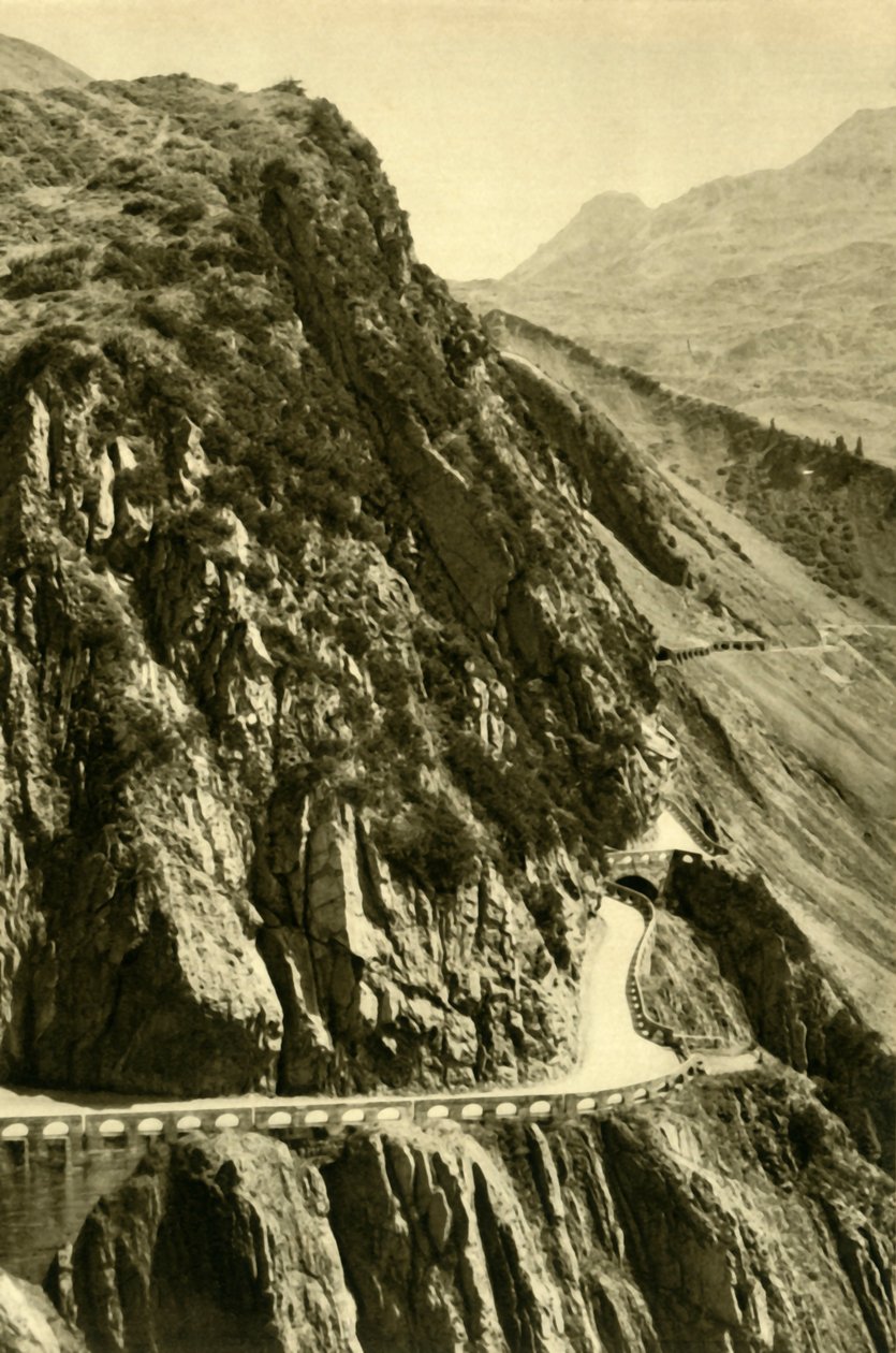 Flexen Geçidi, Vorarlberg, Avusturya, c1935. by Unbekannt