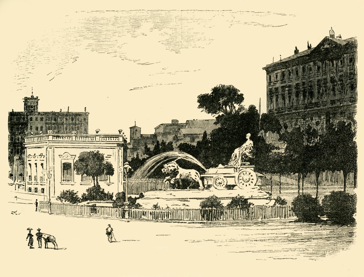 Kibele Çeşmesi, Madrid, 1890. by Unbekannt