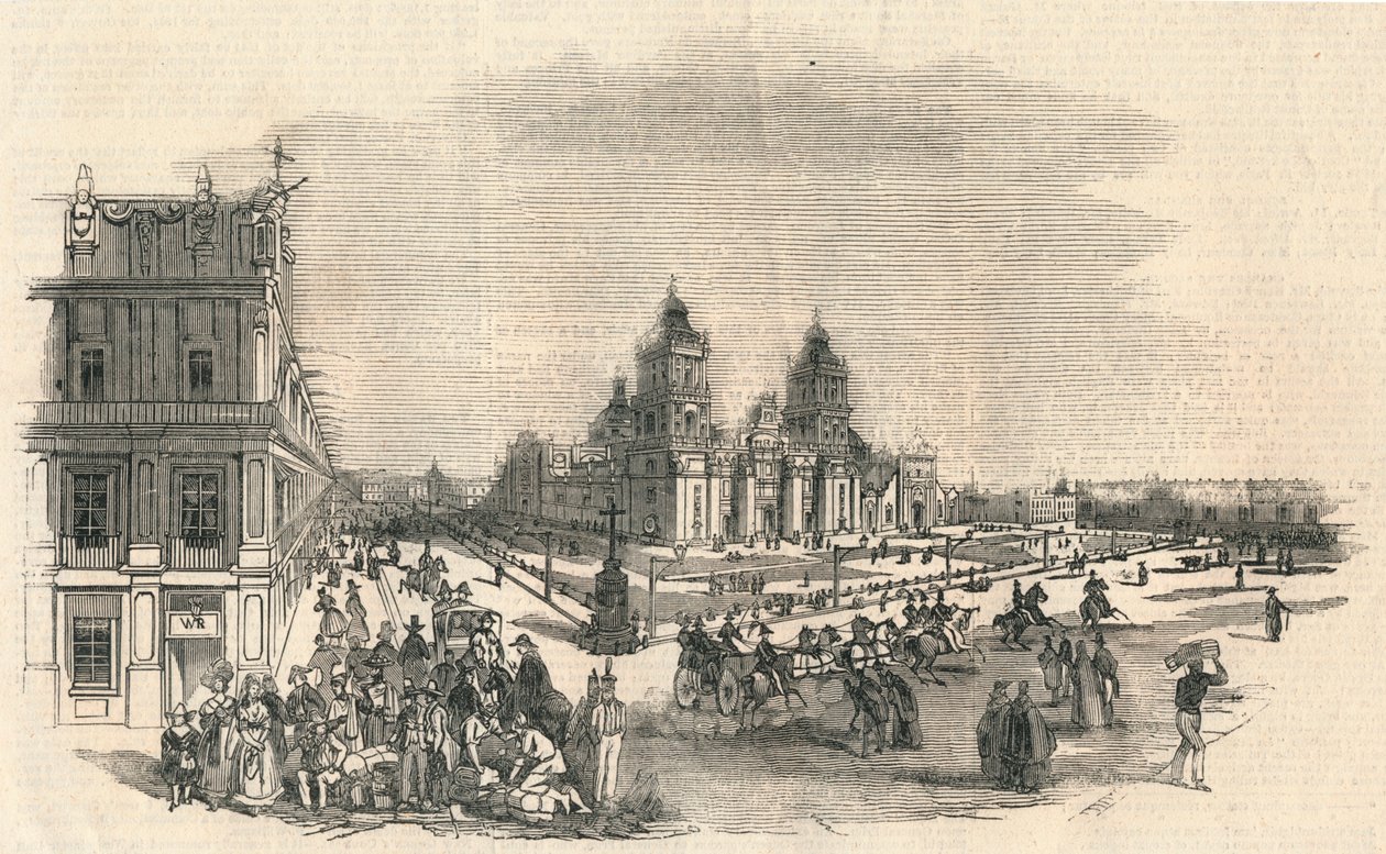 Büyük Meydan, Meksika, 1845. by Unbekannt