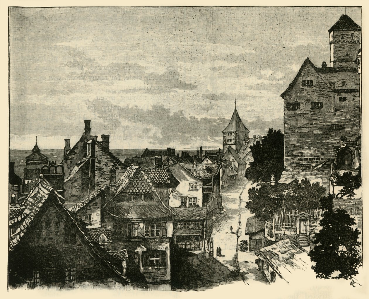 Kaiserberg, Nürnberg, 1890. by Unbekannt