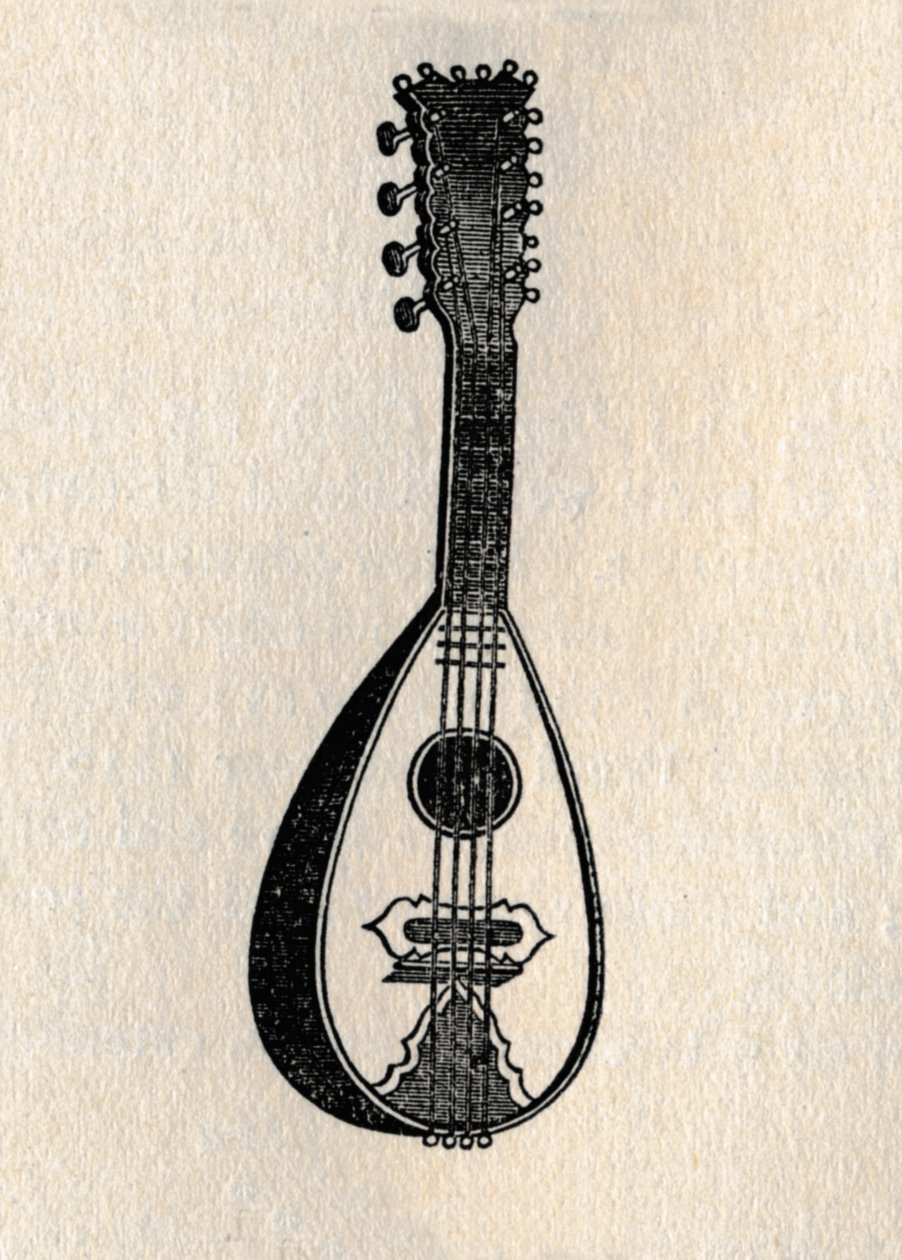 Mandolin, 1895. by Unbekannt