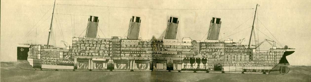 Bölümde Gösterilen Olimpiyat 46.439 Ton, c1930. by Unbekannt